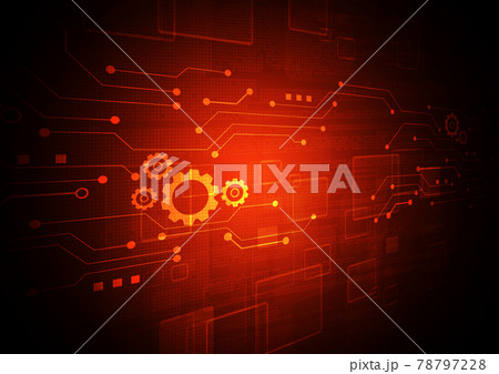 Circuit technology background with hi-tech digital data 78797228