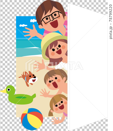 家族でビーチへ 家族でビーチへ 78799220