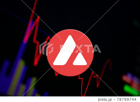 Avalanche AVAX Cryptocurrency. coin growth chart on the exchange, chart 78799744