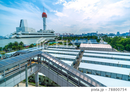日本の東京都市景観　船の科学館などを望む 78800754