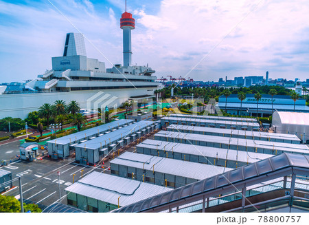 日本の東京都市景観　船の科学館などを望む 78800757