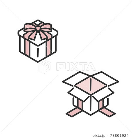 ギフトボックス プレゼント箱のイラスト素材のイラスト素材