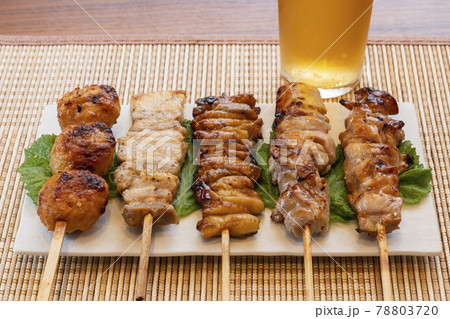 焼鳥　焼き鳥　ビール 78803720