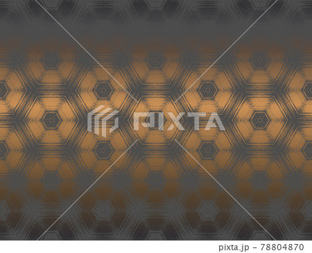 Geometric abstract dark gray with metallic copper tint textured hexagon kaleidoscope pattern Geometric abstract dark gray with metallic copper tint textured hexagon kaleidoscope pattern 78804870