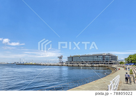 横浜みなとみらいの都市風景　横浜ハンマーヘッド 78805022