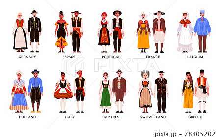 National European Clothes Set 78805202