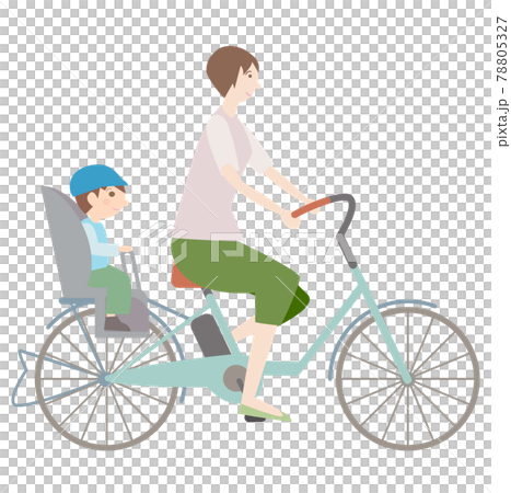 電動自転車　チャイルドシート　後部　こども 78805327