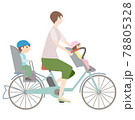 電動自転車　チャイルドシート　前後　こども 78805328