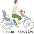電動自転車　チャイルドシート　前　こども 78805329