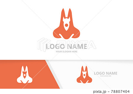 Vector nose and rocket logo combination. ENT clinic, otolaryngology logotype design template. 78807404