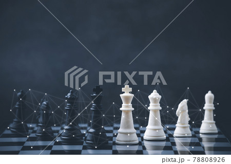 Business strategy competitive ideas concept with chess board game.Business competition, Fighting and confronting problems, threats from surrounding problems. Exhibited under the concept of games. Business strategy competitive ideas concept with chess board game.Business competition, Fighting and confronting problems, threats from surrounding problems. Exhibited under the concept of games. 78808926