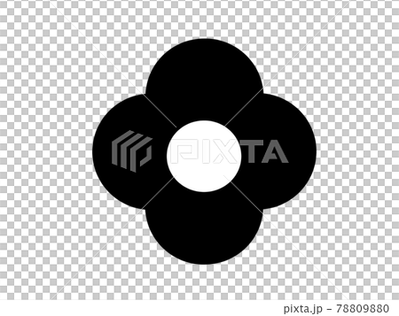 Illustration material of black florets 78809880