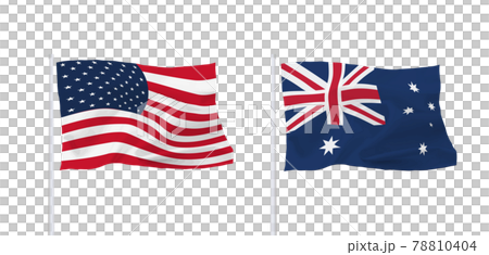 American and Australian flags 78810404