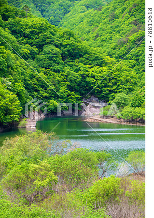 大塩沢橋からの風景 五十里湖 周辺の景色 日光市      大塩沢橋からの風景 五十里湖 周辺の景色 日光市      78810618