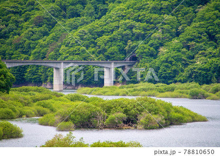 大塩沢橋からの風景 五十里湖 周辺の景色 日光市      大塩沢橋からの風景 五十里湖 周辺の景色 日光市      78810650