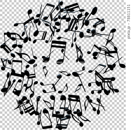 音符地球黑色大 CG 插圖鏤空 78811151