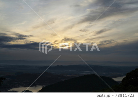 《岡山県》御嶽山から眺める夕景【5月】 78811722