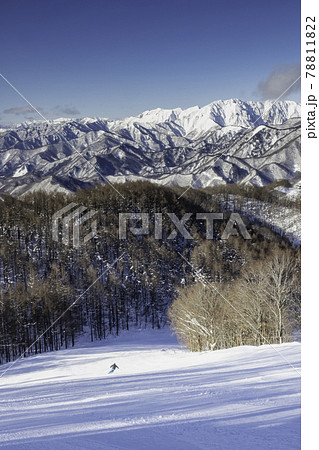 宝台樹スキー場と谷川岳 宝台樹スキー場と谷川岳 78811822
