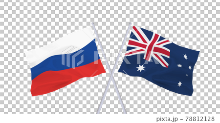 ロシアとオーストラリアの旗 ロシアとオーストラリアの旗 78812128
