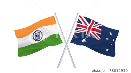 インドとオーストラリアの旗 78812930