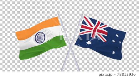 インドとオーストラリアの旗 78812930