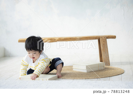 おもちゃで遊ぶ赤ちゃん おもちゃで遊ぶ赤ちゃん 78813248