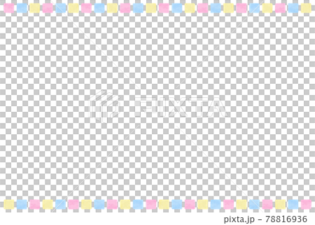 Simple and cute pastel color frame - Stock Illustration [78816936] - PIXTA