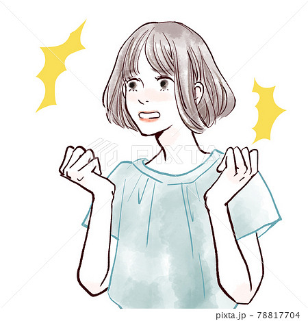 驚く女性 78817704