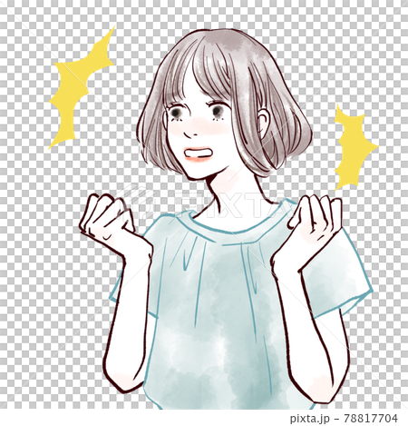 驚く女性 78817704