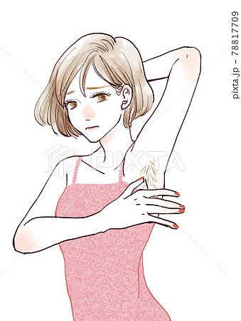 ムダ毛を気にする女性 78817709