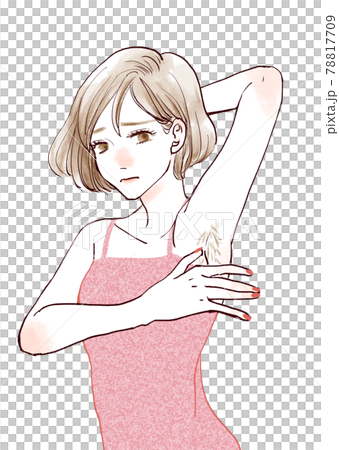 ムダ毛を気にする女性 78817709