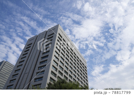経済産業庁の建物,庁舎,霞ヶ関,ビルディング,青空 78817799