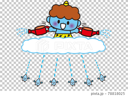 雷さまのイラスト素材