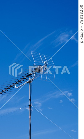 テレビのアンテナと空 テレビのアンテナと空 78818260