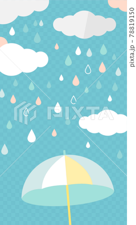 雨・梅雨の空の背景イラスト素材 78819150