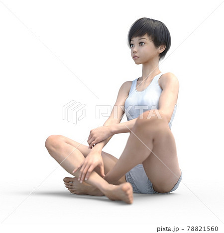 Women with slim legs, beautiful legs, - Stock Illustration