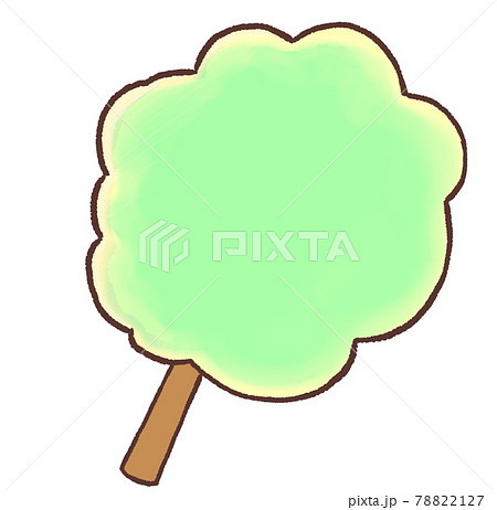 R もっとメルヘンな和菓子屋さん わたあめ Aのイラスト素材 7127