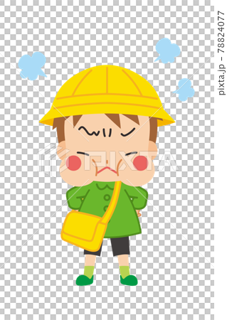 頬を膨らませてプンプン怒っている可愛い幼稚園児の男の子のイラスト 白背景 頬を膨らませてプンプン怒っている可愛い幼稚園児の男の子のイラスト 白背景 78824077