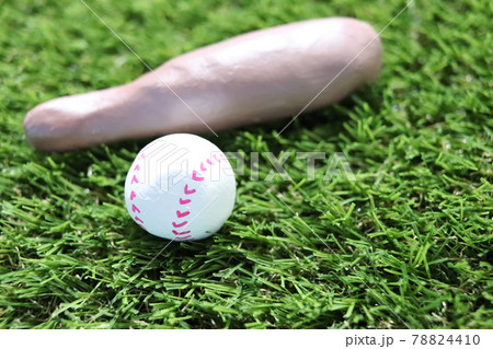野球　ボール　バット　かみねんどにて 78824410