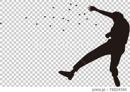 吹き飛ばされるビジネスマン 吹き飛ばされるビジネスマン 78824560