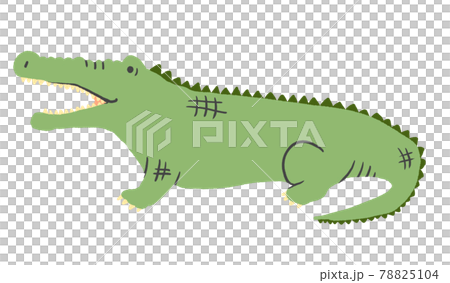 シンプルなワニのイラスト 78825104