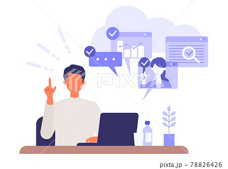 マルチタスクをこなすビジネスマン マルチタスクをこなすビジネスマン 78826426