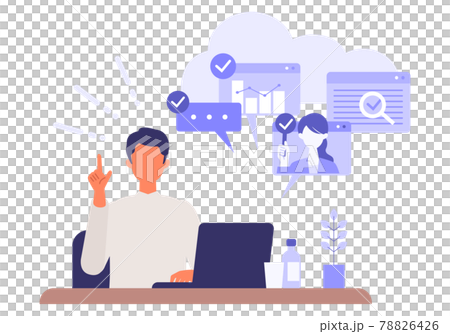 マルチタスクをこなすビジネスマン マルチタスクをこなすビジネスマン 78826426