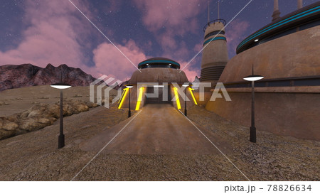 荒野の中の建物 荒野の中の建物 78826634