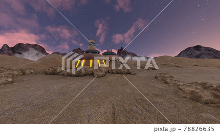 荒野の中の建物 荒野の中の建物 78826635