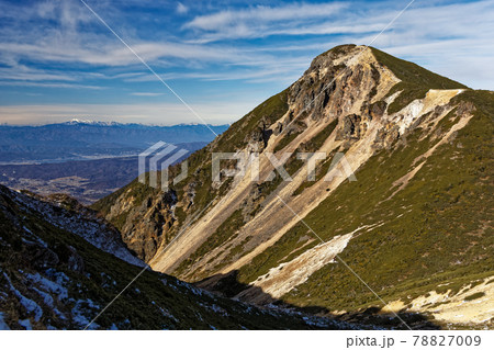 八ヶ岳連峰・根石岳から見る西天狗岳と乗鞍岳・諏訪湖 78827009