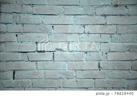 Background texture of old brick wall, painted in blue Background texture of old brick wall, painted in blue 78828440