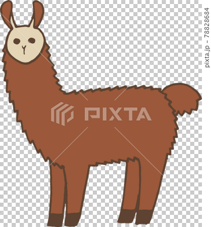 リャマのイラスト素材 7684