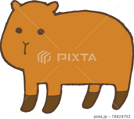 カピバラのイラスト素材 7702 カピバラのイラスト素材 7702