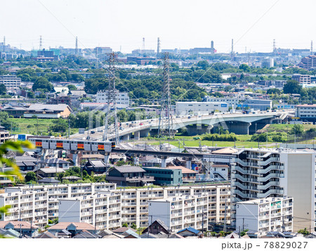 高幡城址から望む景色 多摩地区遠景 高幡城址から望む景色 多摩地区遠景 78829027